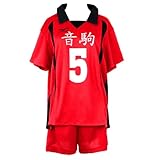 COMING Nekoma Uniform Cosplay Costume Jersey Kozume Kenma Shirt and Shorts (Medium, Farbe 2)
