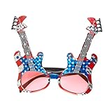 W WIDMANN MILANO Party Fashion 0345M - Brille, mit Gitarren, Kostümzubehör, Accessoire, USA, Karneval, Mottoparty