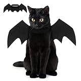 Crewell Fledermaus Kostüm für Katzen & Hunde, Schwarz, Filz, Größe 36 cm, Halloween