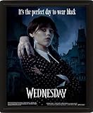 Pyramid International Wednesday Addams Gerahmtes 3D-Bild
