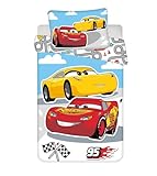 Jerry Fabrics Bettwäsche Set Cars 100 x 135 cm 100% Baumwolle