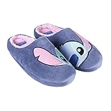 CERDÁ LIFE'S LITTLE MOMENTS - Winter Hausschuhe Damen von Stitch - Rutschfeste TPR Sohle und Gepolsterte Brandsohle - Offizielle Lizenz von Disney