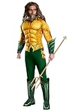Rubies 3821197 Aquaman Deluxe Erwachsene, XL, Gold-grün Halloween