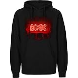 AC/DC Power Up Cover - Kapuzenpullover - Nachhaltig - ACDC Shirt - Power Up Fan-Shirt - 80% Baumwolle, 20% Polyester - Langlebig und robust - Backprint - Langarmpullover - Schwarz - XXL
