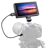 Godox GM55 4K HDMI Video Monitor 5,5' Touchscreen, Kameramonitor mit 3D-LUT, 1920x1080 IPS-Touchscreen für DSLR-Kamera Sony Canon Fujifilm, Kompatibel mit F550/F750/F970 （separat erhältlich）