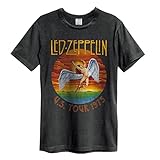 Amplified Herren Shirt LED Zeppelin Tour 75 dunkelgrau XL