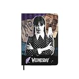Grupo Erik Premium Notizbuch A5 Wednesday Addams Notizblock A5 Tagebuch für Erwachsene und Kinder - Offizieller Netflix Wednesday Fanartikel