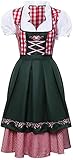 NUWIND Kostüm Bayerisches Damen Trachtenkleid Oktoberfest Dirndl Gr.XX-Large, Schwarz/Rosa