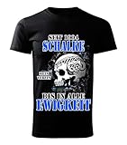 Schalke bis in Ewigkeit Fan Stadt Fussball Edition T-Shirt (XXL)