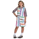 Eleven Costume for Kids, Official Stranger Things Costume Dress, Child Size Large (10-12)