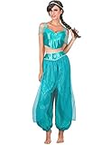 Vegaoo Arabische Prinzessin Kostüm für Damen Orient türkis - M