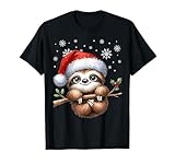 Faultier Frohe Weihnachten Familien Outfit Kinder Weihnachts T-Shirt