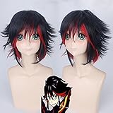 Anime Kill La Kill Ryuko Matoi Cosplay Kostüm + Perücke Halloween Partykostüme Kleid + Perücken Frauen Mädchen Sexy Marine Seemann Uniform Xl Matoi Ryuko Perücke 291