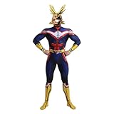 Tongyundacheng My Hero Academia All Might Cosplay Jumpsuit Halloween Kostüm Bodysuit für Kinder