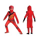 Disguise Offizielles Lego Ninjago Kostüm Kinder Jungen, Ausgefallenes Ninja-kostüm Für Kinder Und Jungen, Halloween-ninjago-kostüm Für Kinder, Jungen, Kai