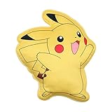 Character World Deko-Kissen Pokemon Geschenk für Kinder & Teenager, weich, kuschelig, 3D Kissen Form, perfekt als Kuscheltier (Pikachu)