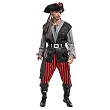 Spooktacular Creations Piratenkostüm für Erwachsene, Halloween Kostüm Männer, Herren, Kostümparty, Trick oder Treating, Cosplay-Party-M
