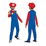 Disguise Offizielles Nintendo Super Mario Kostüm Mario Kart Kostüm Kinder Jungen Faschingskostüme Kinder S, Blau