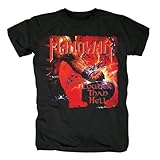 Louder Than Hell Manowar Cover Heavy Metal/Power Metal Men's Black T Shirt In Summer Black Black XL