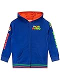 Super Mario Pullover Jungen | Luigi Zipper Hoodie | Kapuzenpullover für Kinder | Gaming Kaputzenpullis für Jungs Mehrfarbig 134