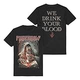 Powerwolf Your Blood Männer T-Shirt schwarz XL 100% Baumwolle Band-Merch, Bands