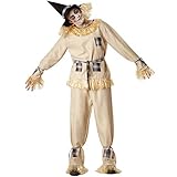 dressforfun 901035 Vogelscheuche Kostüm, Strohpuppe Verkleidung für Damen Herren, mit Hut und Kunststroh, für Fasching Karneval Halloween, beige - diverse Größen - (XXL | Nr. 304604)