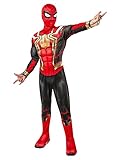 Rubie's offizielles Marvel Spider-Man 3 Kinder Deluxe Version zweiseitig Kostüm, Schwarz, Gold & Rot, Großes Alter 12-14 UK, Welttag des Buches Kostüm, Welttag des Buches Halloween