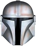 Mandalorian Helm SW Spritzguss Modell Hart-PVC-Maske Erwachsene Halloween Cosplay Kostüm Zubehör Verkleidung Merchandise (Gold)