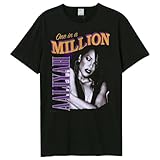 Amplified Unisex Erwachsene One in A Million Aaliyah T-Shirt, Schwarz, Klein