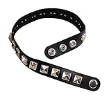 Forum Novelties Studded Black Bristol Novelty BA185 Punk Choker mit Bolzen, Silber, Einheitsgröße
