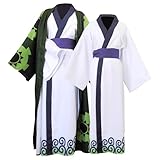 NoryNick Anime Erwachsene Mantel Robe Grüner Kimono Set Halloween Kostüm