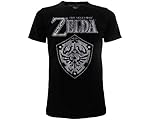 ZELDA-Legend of Original Schwarz T-Shirt Die Legende 100% Offizielles Produkt Nintendo Tshirt Junge (12-13 Jahre)