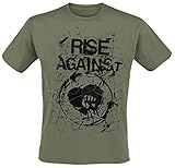 Rise Against Tape Männer T-Shirt Oliv XXL 100% Baumwolle Band-Merch, Bands
