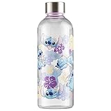 Disney Lilo und Stitch Trinkflasche mit Schraubdeckel Auslaufsicher 850ml Fassungsvermögen Auslaufsichere Wasserflasche