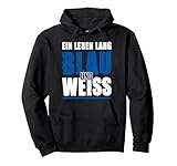 Schalke Ein Leben lang Blau und Weiß Pullover Hoodie