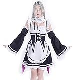 CoolChange Maid Uniform von Ram & Rem | Dienstmädchen Cosplay Kostüm für Re: Zero Fans | Größe: L