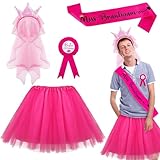 Taufe Männer JGA Kostüm Set,junggesellenabschied männer kostüm,JGA Outfit Männer Set,Tütü Herren,mit JGA Accessoires Deko,Miss Bräutigam,für JGA Party Kostüm Zubehör Männer Hochzeit Deko