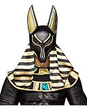 Horror-Shop Schwarz-goldene Anubis Gesichtsmaske