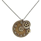 Widmann 01781 - Halskette Steampunk, Bronze, Schmuck, Halsband, Karneval, Mottoparty