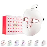 LED-Gesichtsmaske lichttherapie maske, 7-Farben-Lichtmaske mit 270 Perlen, wiederaufladbare led maske gesicht für Gesichtsschönheit, Anti-Aging, Verjüngung, Straffung