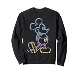 Disney Mickey & Friends Micky Neon Line Porträt Sweatshirt