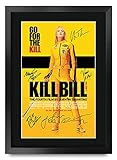 HWC Trading Kill Bill Vol 1 Geschenke Geducktes Signiertes Autogramm Foto für Fans von Film Memorabilien - A3 Gerahmt