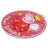Tortenaufleger Geburtstag - Tortendeko - Geburtstagskuchen Deko aus Fondant - Rund 20 cm - Esspapier Tortendeko - Tortenaufleger - Cake Decoration