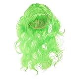 MOBUTOFU Perücke Farbige Haarverlängerungen Grünes Haarteil St Patricks Day Handwerk Lange Haarverlängerungen Frauen Langes Haarteil Farbiges Haarteil Hochtemperaturdraht