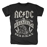 AC/DC Hells Bells 1980 Männer T-Shirt schwarz XXL 100% Baumwolle Band-Merch, Bands
