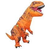 Rafalacy Aufblasbares Dinosaurier-Kostüm für Erwachsene, T-Rex- und Jurassic-Kostüm, lustiges Halloween-Party-Kostüm, Kostümanzug Karneval Party Dino Kostüm