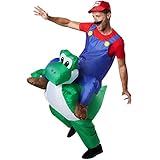 dressforfun Aufblasbares Kostüm, Huckepack Kostüm Italienischer Klempner, Faschingskostüme Unisex Kostüme, Kostüm Damen, Kostüm Herren, Karneval Kostüm Herren, Kostüme Damen, Kostüm Erwachsene