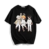 The Promised Neverland T-Shirt Emma Norman Ray Cosplay Kostüm Mode Grafik 3D gedruckte Top T-Shirts für Männer Frauen