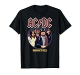 ACDC Highway To Hell Circle Rock Music Band T-Shirt