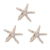 SIOPPKIK 3 Stück Seestern Haarspangen Mädchen Blumenmädchen-Zubehör für Hochzeit, Diamant Haarspange Haarnadel